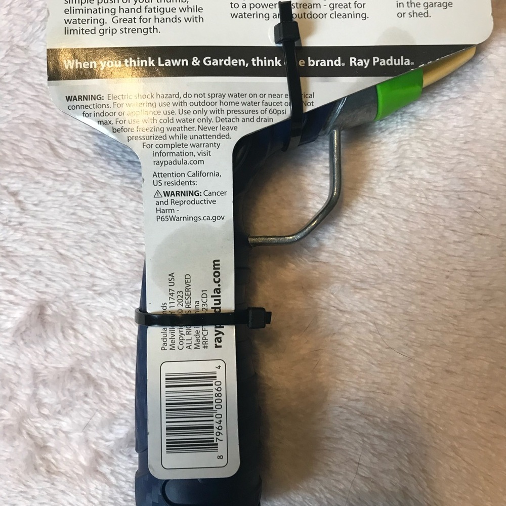 Ray Padula Metal Thumb Control Nozzle Adjustable Spay Leakproof And Weatherproof - Picture 3 of 12